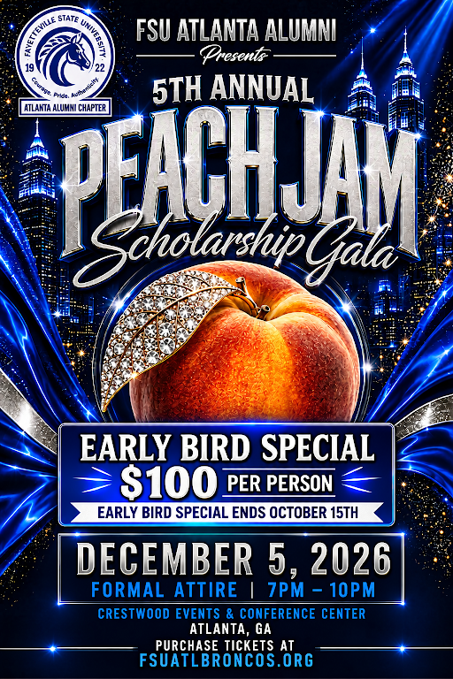 5th Annual Peach Jam Scholarship Gala flyer